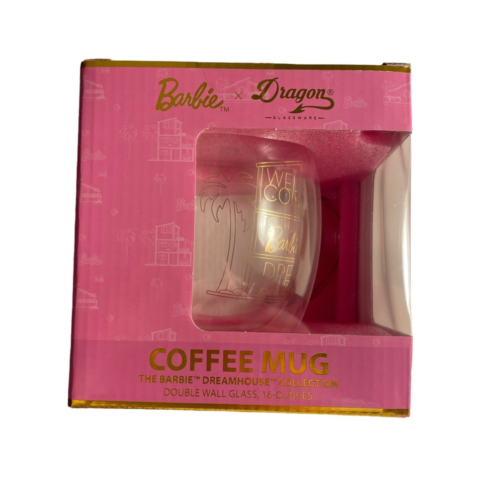 🆕 Barbie x Dragon glass mug